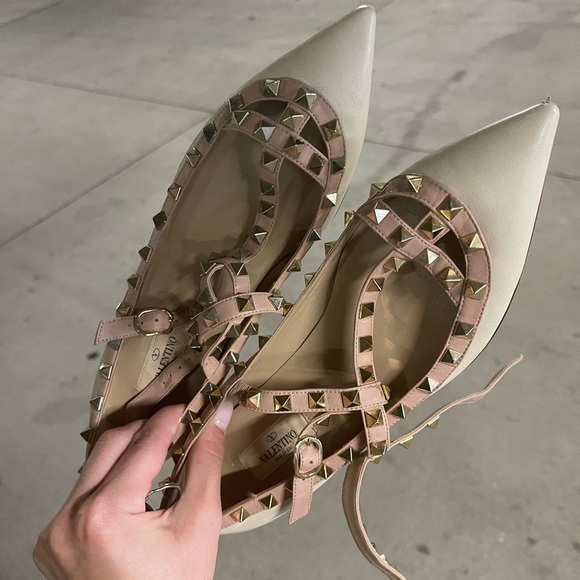 Valentino ballet flats WORN TWICE - Picture 2 of 8